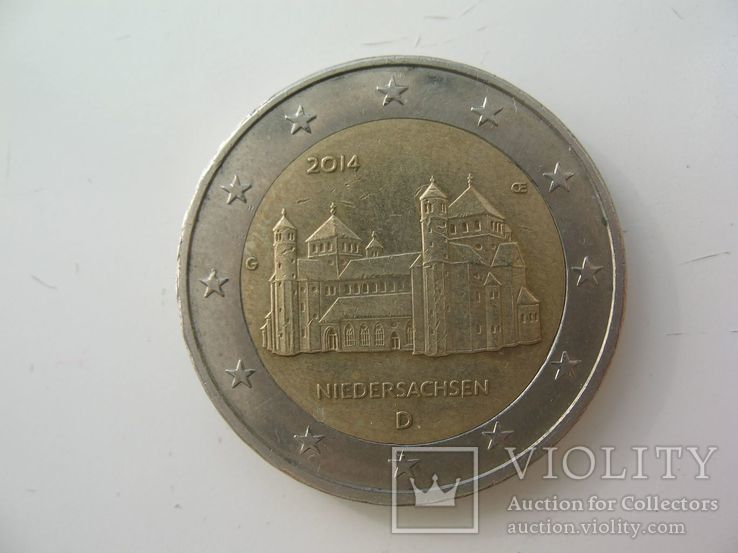 2 євро Германия юбилейные 2014 года Нижняя Саксония, фото №3