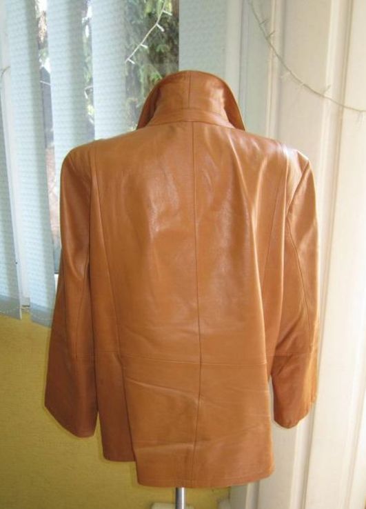 Классическая женская кожаная куртка PER ME. Италия. Лот 509, фото №4