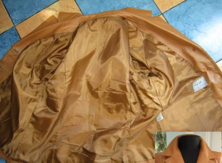 Классическая женская кожаная куртка PER ME. Италия. Лот 509, фото №5