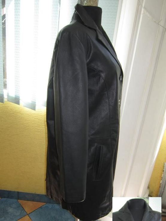 Классическая женская кожаная куртка Ulla Popken Collection. Германия. Лот 510, фото №8