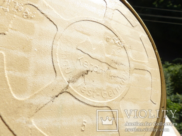 Тарелка коллекционная настенная = Германия - в бронзовой раме - дикая утка, фото №6