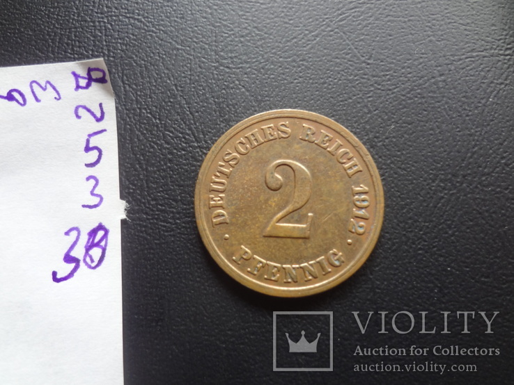2 пфеннига 1912  E  Германия    ($5.3.30)~, фото №4