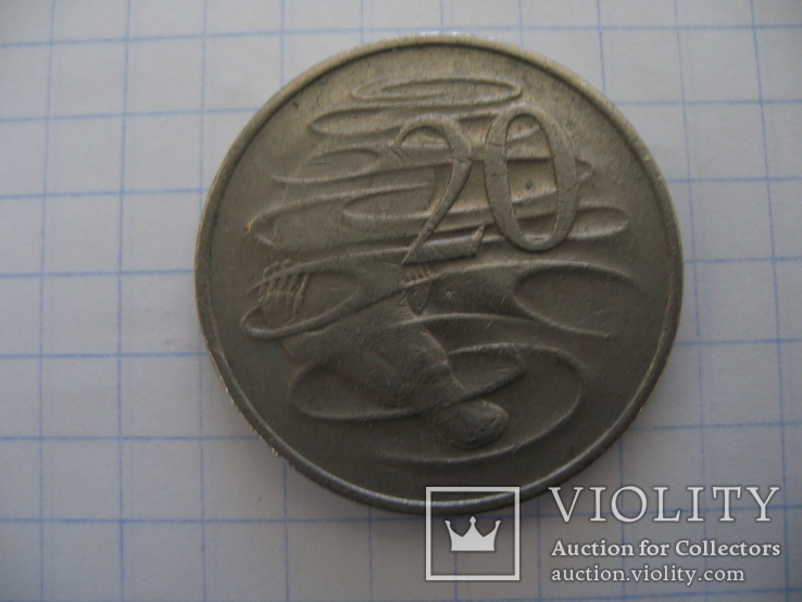 20 центов Австралии 1981год, фото №2