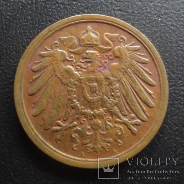 2 пфеннига 1910  Германия    ($5.3.34)~, фото №3