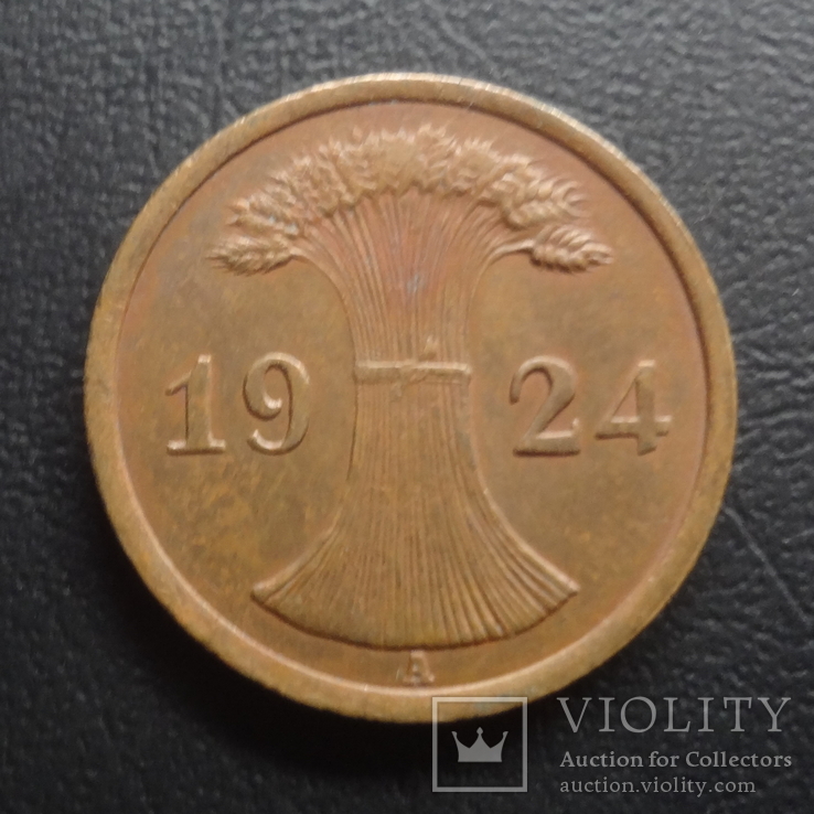 2 пфеннига 1924    Германия    ($5.3.39)~, фото №2
