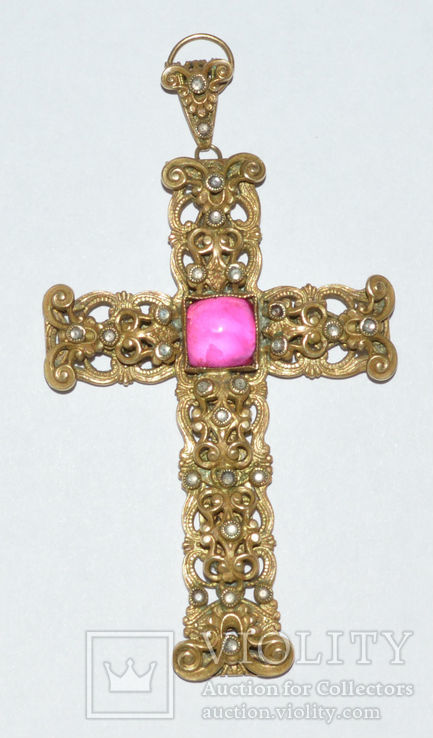 Крест наперсный 19 век, фото №2