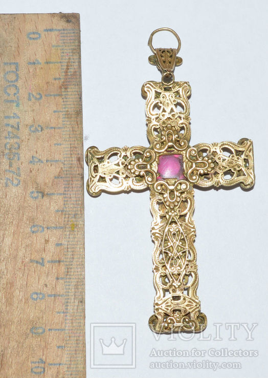 Крест наперсный 19 век, фото №3
