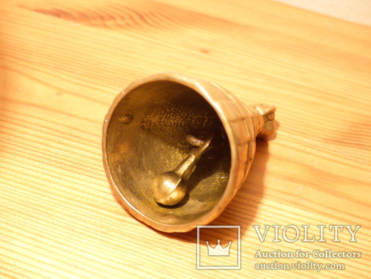 Винтажный колокольчик - бронза - Леди 9 х 6 см, фото №4