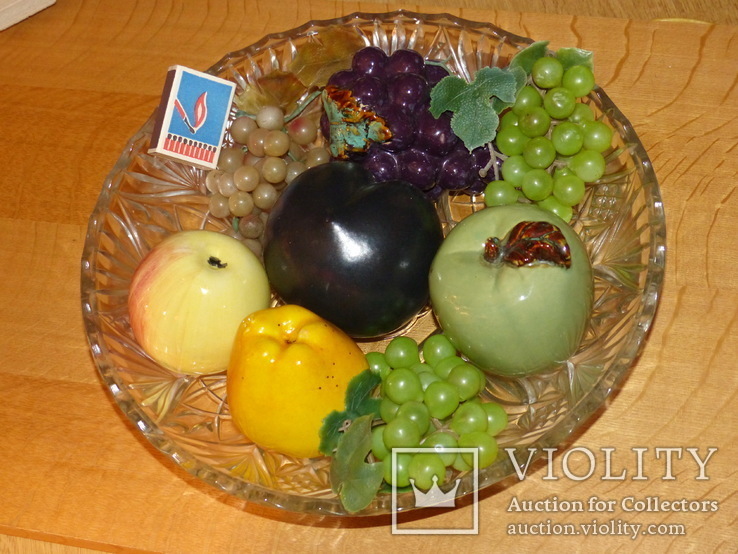 Ваза - италия - 31 см - фарфоровые фрукты, фото №10