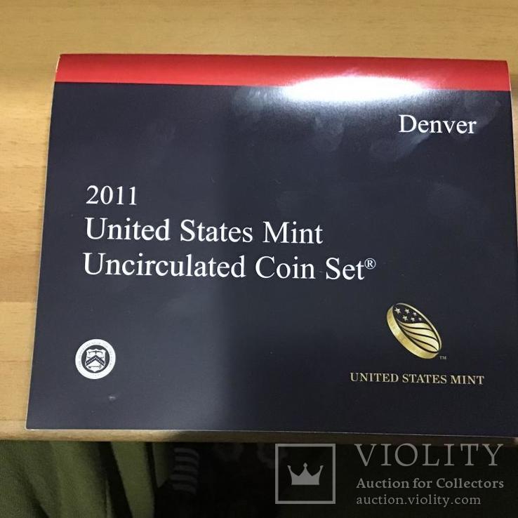 Набор монет сша 2011 D.( 1 доллар, 50 центов, 25 центов, 10 центов, 5 центов, 1 цент), фото №4