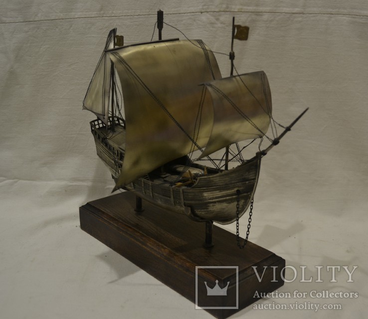 Корабль (Pinta) 19-й век. 700гр., фото №5