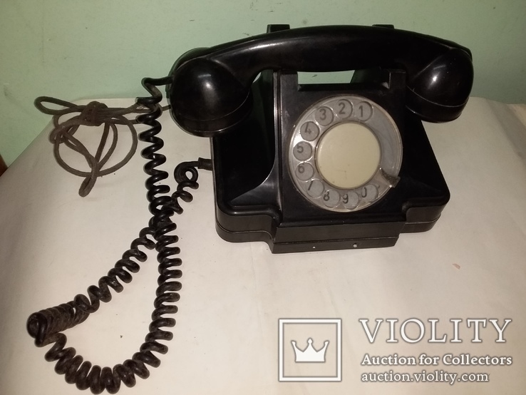 Телефон СССР карболитовый 1956 года, фото №2