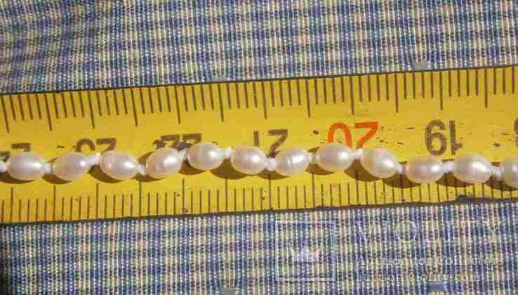 Жемчуг, позолота 14К, ожерелье 2 шт. по 40 см., фото №13