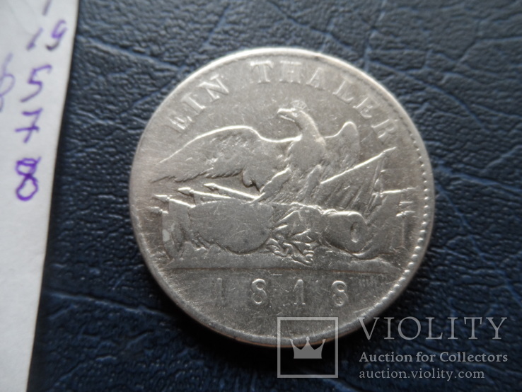 Талер 1818  Пруссия   серебро    ($5.7.8)~, фото №10