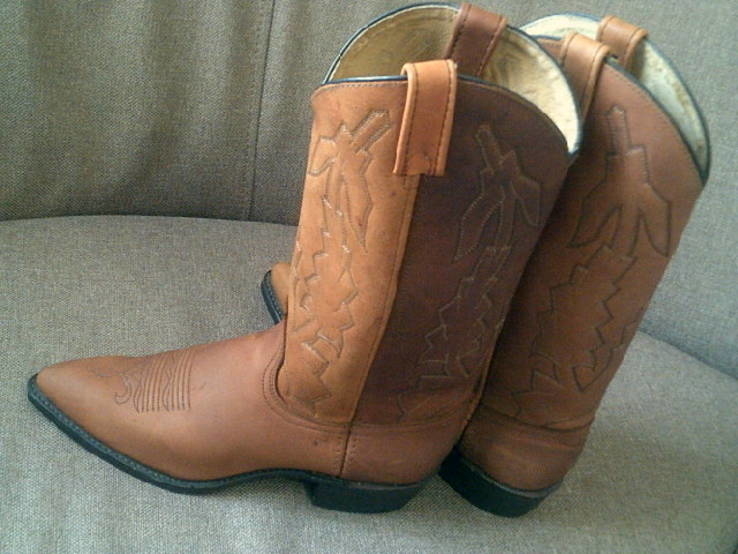 Dan post women's boots (USA) - фирменные кожаные сапоги., photo number 3