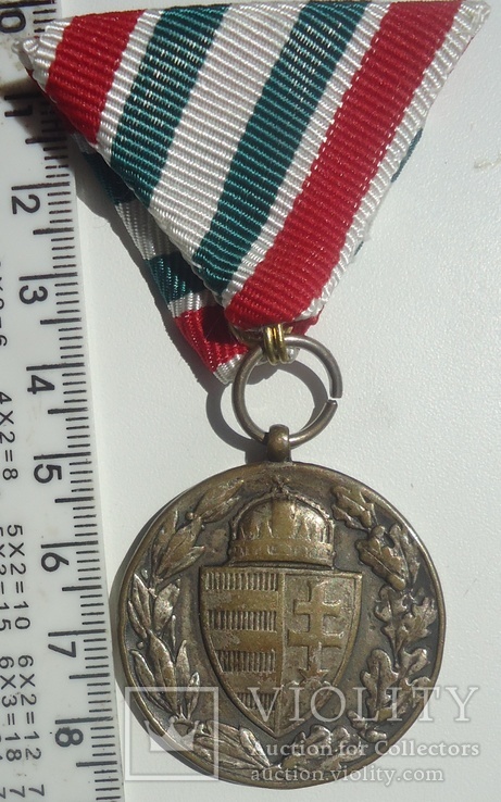 Венгрия 1914-18 гг медаль для некомбантантов, фото №4