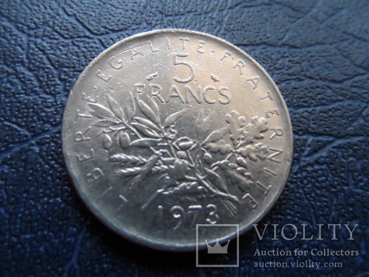 5 франков  1973  Франция    ($5.7.14)~, фото №2