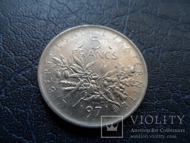 5 франков 1971  Франция    ($5.7.18)~, фото №2