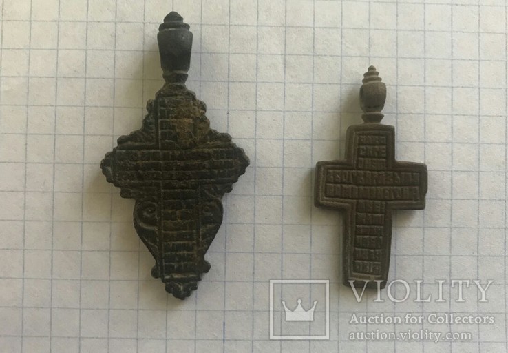 Старообрядческие кресты, мужской и женский (лепесток), фото №4