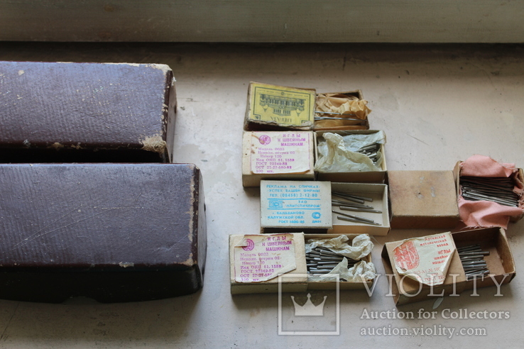 Шість коробків з клеймованими новими голками для шиття часів СССР, фото №10