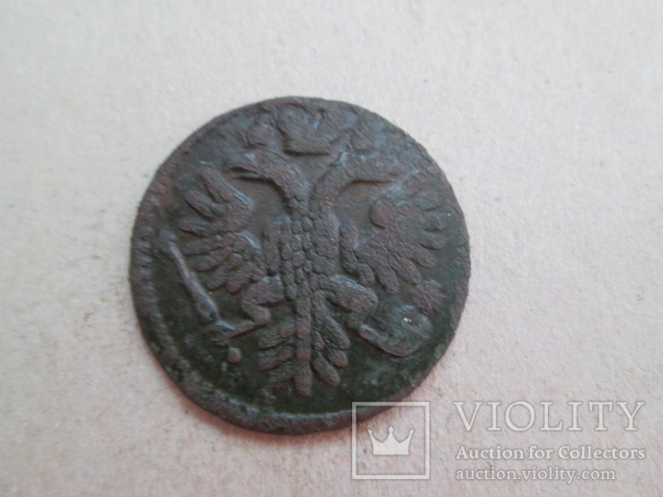 Деньга 1735 орёл образца 1734, фото №2