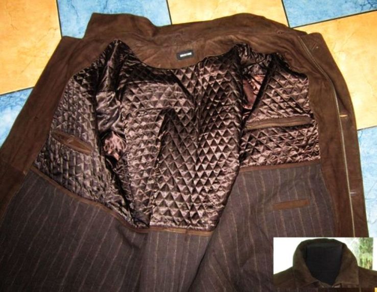 Утеплённая  классическая  кожаная мужская куртка MILESTONE. Лот 512, numer zdjęcia 5