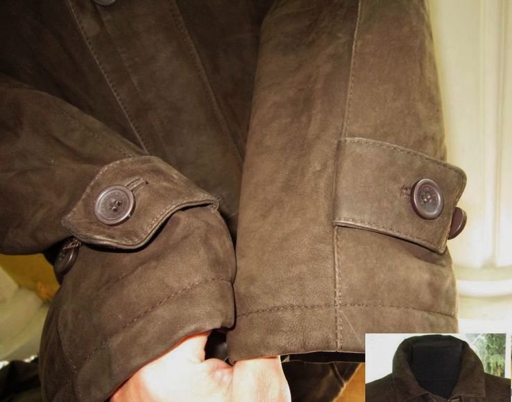 Утеплённая  классическая  кожаная мужская куртка MILESTONE. Лот 512, photo number 6
