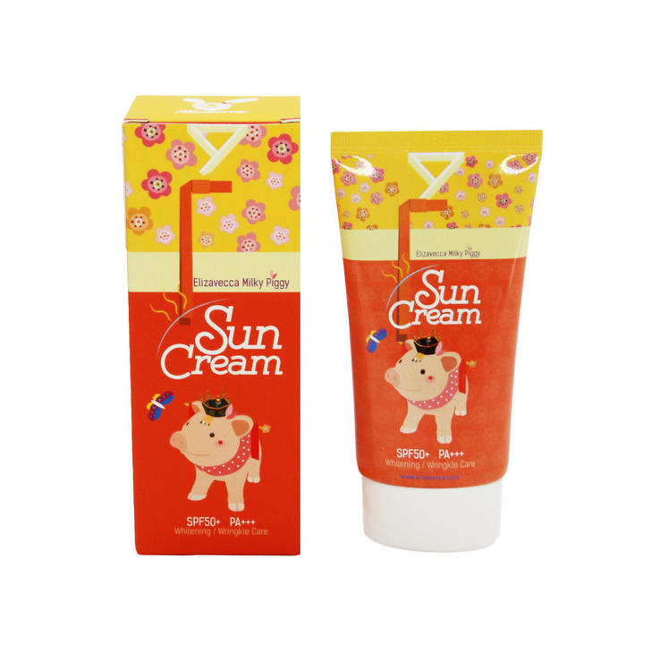 Солнцезащитный крем ELIZAVECCA Milky Piggy Sun Cream SPF50 (Корея)