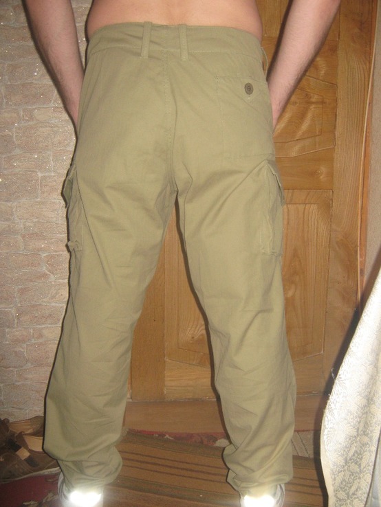 Spodnie gładkie taktyczne. Spodnie militari "jasna oliwa" r. 100/110, numer zdjęcia 7