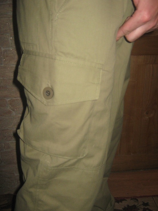 Spodnie gładkie taktyczne. Spodnie militari "jasna oliwa" r. 100/110, numer zdjęcia 9