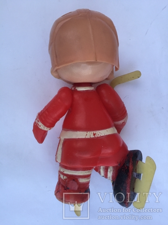 Игрушка кукла сувенир Мальчик хоккеист ЦСК, фото №4