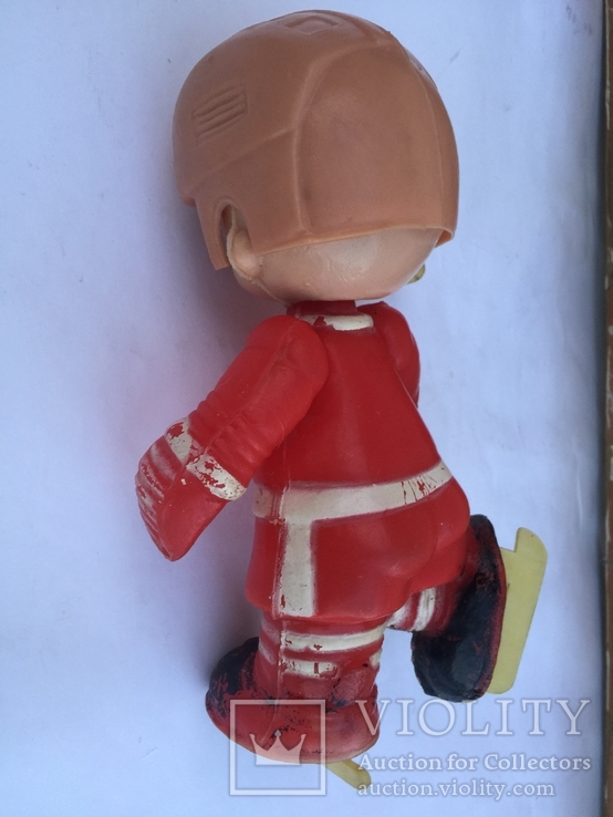 Игрушка кукла сувенир Мальчик хоккеист ЦСК, фото №7
