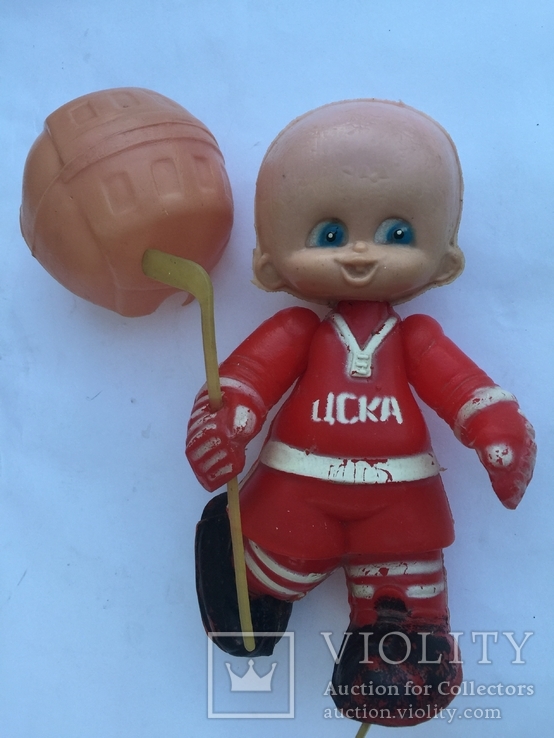 Игрушка кукла сувенир Мальчик хоккеист ЦСК, фото №11