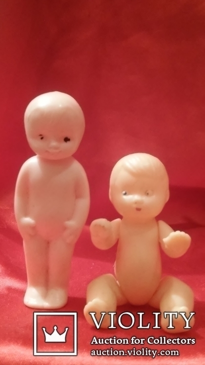 Старые, две пластмассовые куколки -1 лотом, фото №2