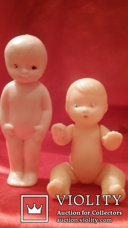 Старые, две пластмассовые куколки -1 лотом, фото №3