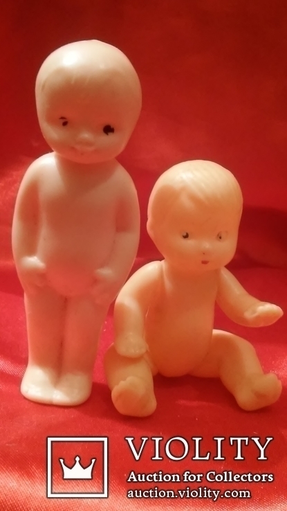 Старые, две пластмассовые куколки -1 лотом, фото №11