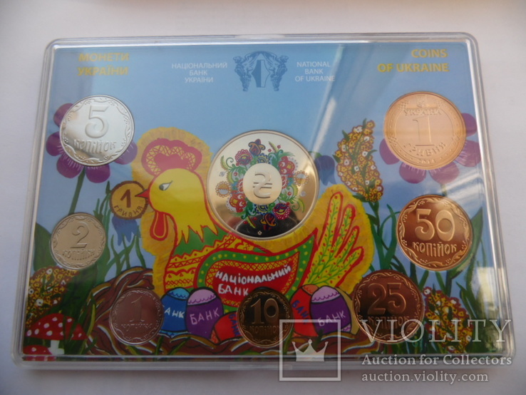 Річний набір обігових монет НБУ 2014 рік , Годовой набор обиходных монет НБУ 2014 год, фото №5