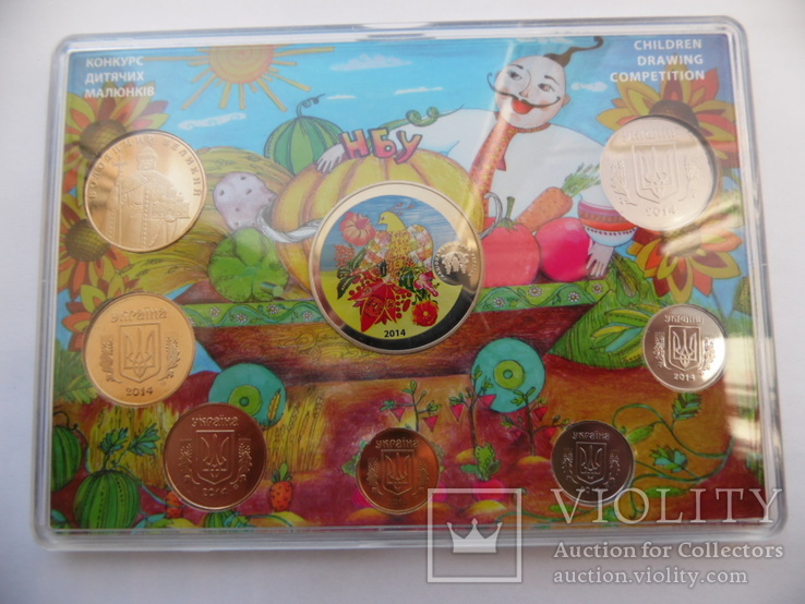 Річний набір обігових монет НБУ 2014 рік , Годовой набор обиходных монет НБУ 2014 год, фото №7