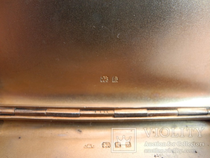 Дамский Английский портсигар ( серебро 925 пр , 81 гр ), фото №11