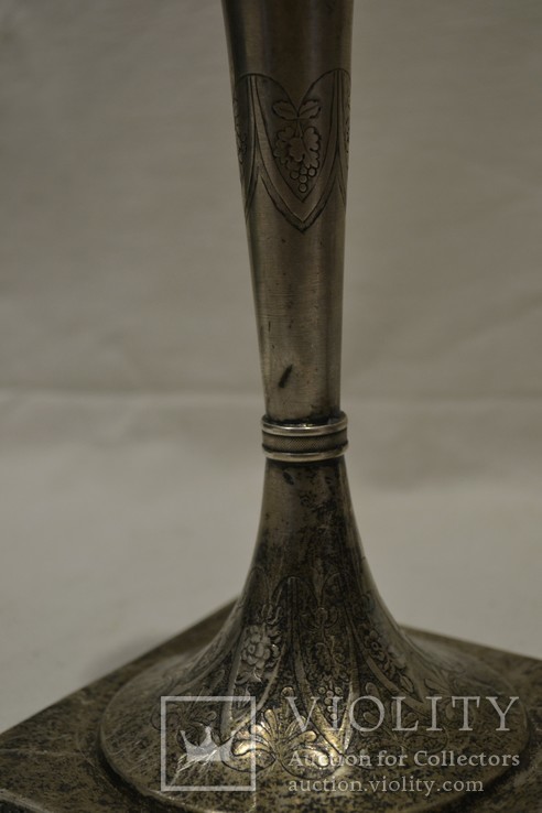 Парные подсвечники 1821г., 13 лот серебро, фото №10