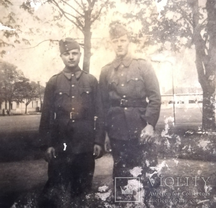 Два солдата, Ужгород 1941, 6х9 см, фото №4