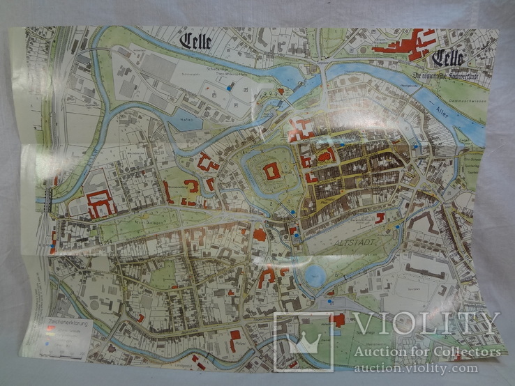 План карта город Celle, 1986 г., фото №3