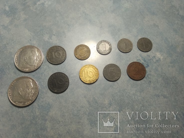 Монеты третьего рейха 11 штук, фото №2