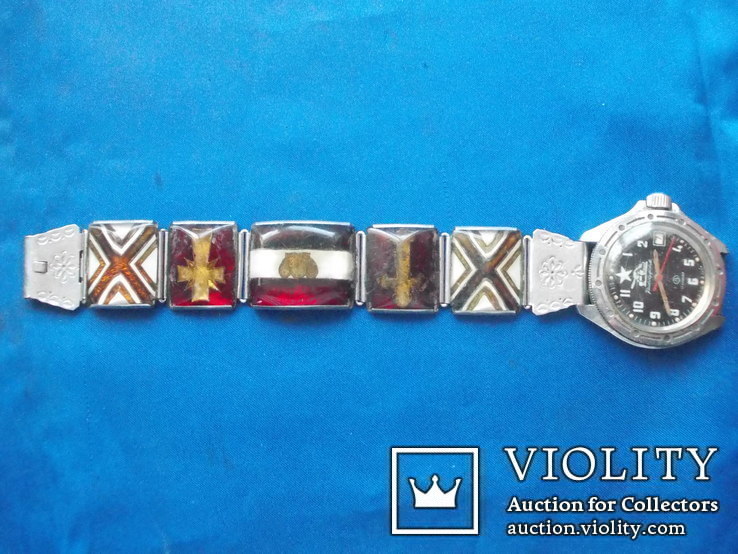 Часы Командирские Танк  водонепроницаемые оригинальный браслет, фото №4