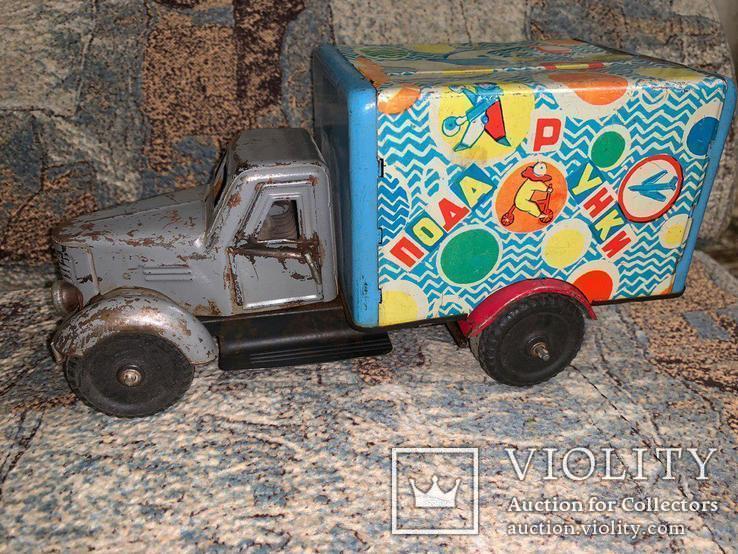 Грузовик СССР игрушка Киев Подарунки жесть. Подарки металлический зис, фото №2