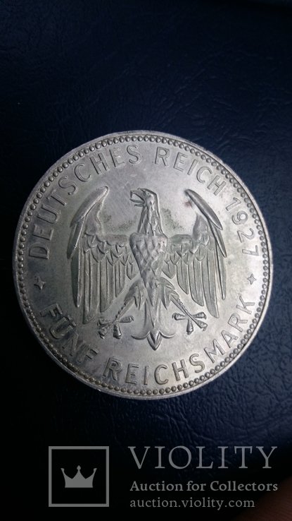 Германия, Веймарская респ. , Тюбинген, 5 марок 1927 г. RR, фото №8