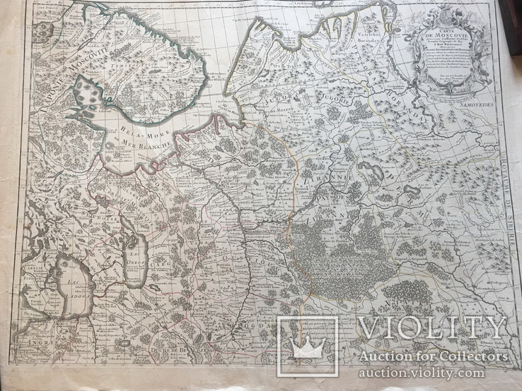 Карта ‘‘Московия’’. Делиль наследники 1780 г. Полный комплект из 2-х карт. 105х70 см, фото №3