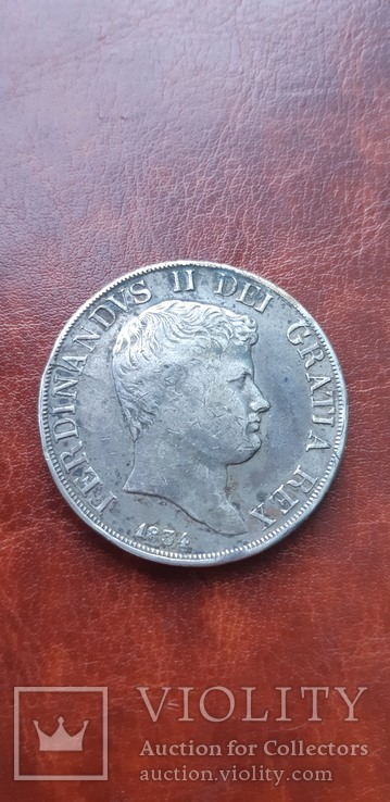 120 грана 1834 г. Сицилия., фото №4