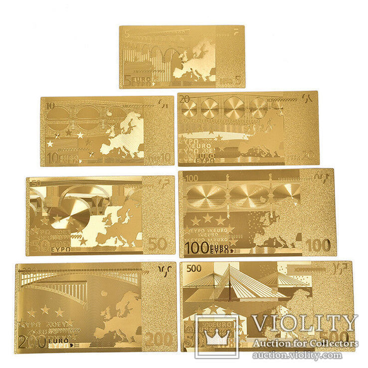 Подарочный набор евро "золотые", фото №5
