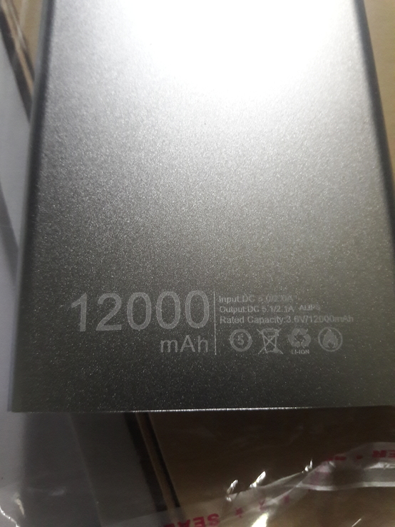 Новий Повербанк Powerbank на 12000 mAh. Mi., numer zdjęcia 4